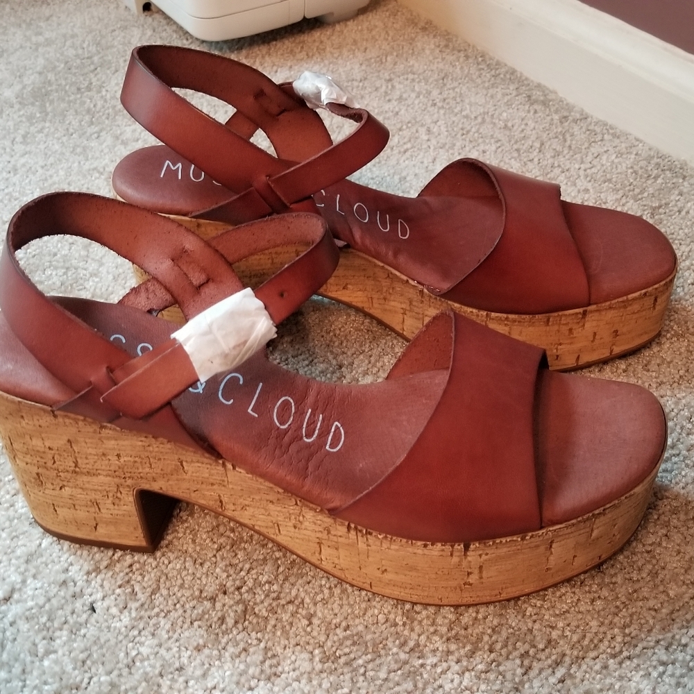 Musse & Cloud Denise Platform sandal brown 10 41